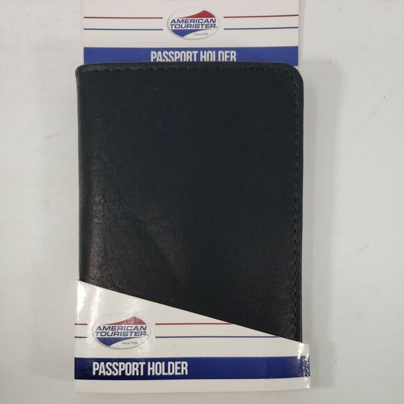 Passport Holder American Tourister Black NEW Protects RFID Chips Factory Package - Picture 4 of 12